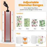 AKEYDIY Sublimation Tumblers Press Straight Skinny Tumbler Cup Akeydiy